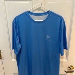 Guy Harvey - Men's Blue Shield Short Sleeve Performance Shirt